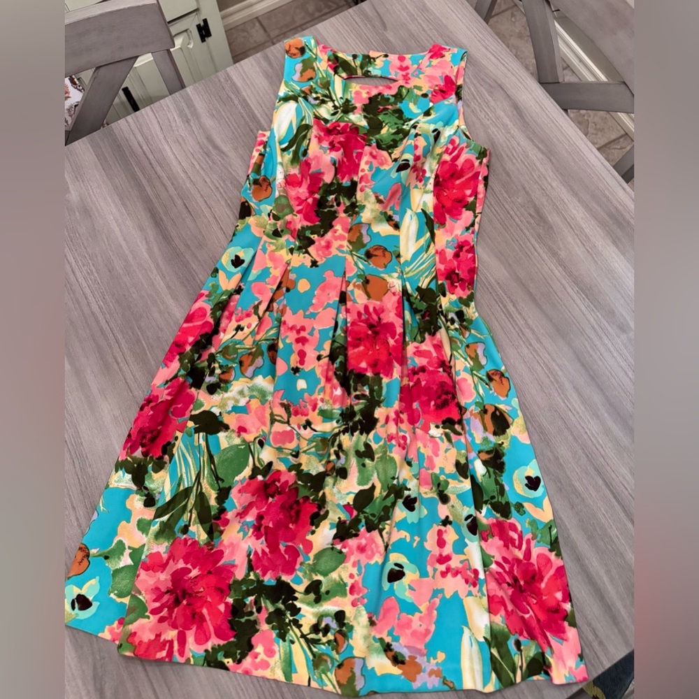 AGB Colorful Floral Sleeveless Sundress! Perfect for Wedding!